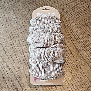 Leg warmer NWT Pawz tan with colorful specs